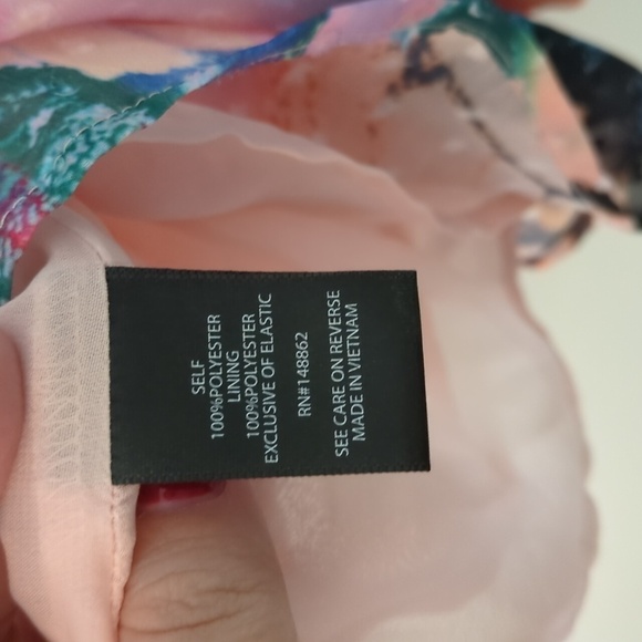 Torrid chiffon Clip Dot Boho Blouse Baloon Sleeves abstract butterfly print 2x - Picture 10 of 12